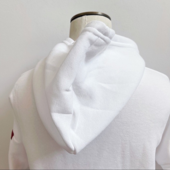 White Black Checkered Red Roses Influenced Hoodie Youth XL - Picture 9 of 14